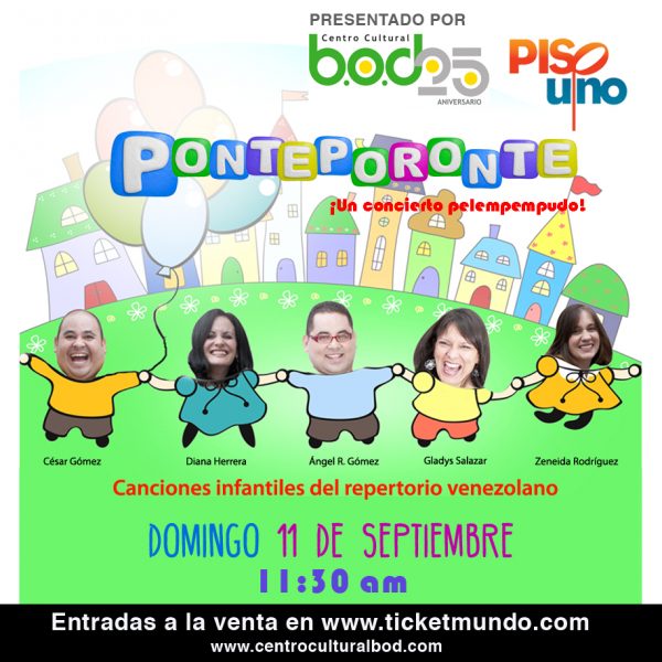 "Ponteporonte: Un Concierto Pelempempudo” invita a jugar al ritmo de la tradición